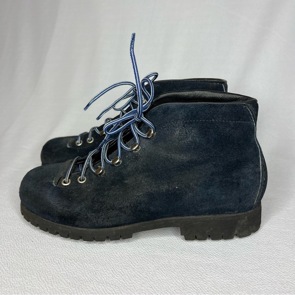 the alps fabiano Shoes - Vintage The Alps By Fabiano Blue Suede Leather Hiking Boots Womens Size 7 N